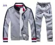 ralph lauren hommes survetement 2019U modeles explosion cotees sport pas cher gris rouge